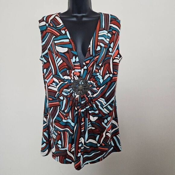 Torrid Geometric Blouse - Picture 1 of 8